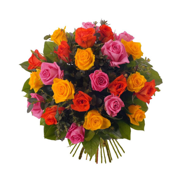 multi-color-roses-bouquet-to-india-online-delivery