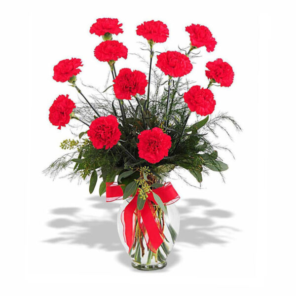red-carnations-in-vase